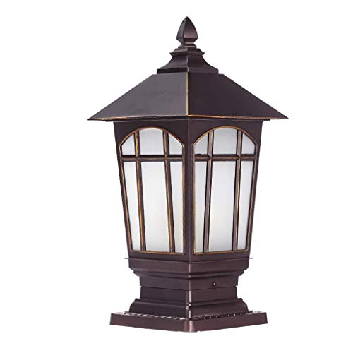 YOtat Outdoor Ip65 Waterproof Column Lamp E27 Single Head Table Lamp Garden Landscape Lawn Villa Base Street Lamp Corridor Fence Lamp