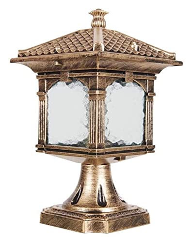 ALDEPO Courtyard Light Europe Outdoor Pillar Lamp Garden Courtyard Fence Column Step Corridor Street Garden Fence Parking Lot Coffee Lighting