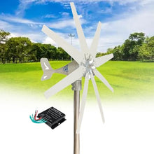 14000W Wind Turbine Generator 8 Blades, 12V/48V, MPPT Controller