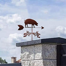 Weather Vane Roof Mount Weathervane Measuring Tools Creative Sculptures Wind Direction Indicator Weathercock Stainless Steel for Patio Yard Ornament Decoration (Pig) (Dolphin)