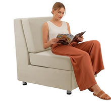 FDP Outdoor Modular Club Chair Featuring Sunbrella Fabric - Weather-Resistant, Fade-Resistant, Assembled Patio Furniture with Cover Included for Backyard, Poolside Seating - Spectrum Sand