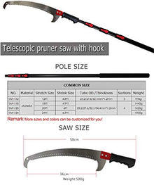Telescopic Pole Saw 3.6-7.2M Foot Extendable Telescoping Landscaping Pole Saw Used for pruning and pruning branches and leaves high-altitude fruit tree branch saw 6M