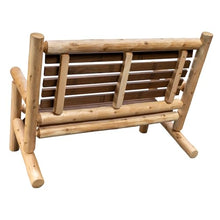 Cedar Log 4 Foot Loveseat by Lakeland Mills Furniture Co