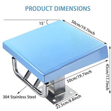 AiODiO Standard Pool Diving Board, Swimming Pool Diving Platform, Non-Slip Surface, Load Capacity 250kg/550lbs,Stainless Base， Inclined at 15°,for Competition