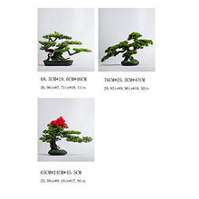 YXIANG56Q Fake Plants Simulation Welcome Songke Bonsai Office Decoration New Green Plants Living Room Entrance Decoration Podocarpus Hotel Gifts and Crafts Bonsai Tree(A)