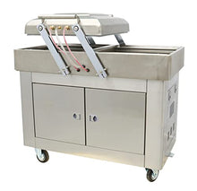 TECHTONGDA Stainless Steel Vacuum Sealer Packaging Machine Double Chamber 15.7inch Silver