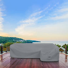 Covers & all Patio Sectional Sofa Cover 12 Oz - 100% Waterproof & Weather Resistant PVC Coated 100" x 130" x 38" x 34" L Shape Sofa Cover for Indoor / Outdoor (Right Side, Grey)