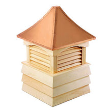 Good Directions Sherwood Wood Shiplap Cupola with Copper Roof Polished Copper