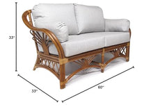 Sunrise Rattan Living Room Furniture Loveseat (#1691AW-TG)
