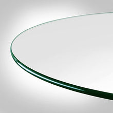 Dulles Glass 54 inch Round Glass Table Top - Tempered - 3/8" Thick Glass Surface, Safe Pencil Edge, Multipurpose for Dining Table, Patio, Coffee and End Table