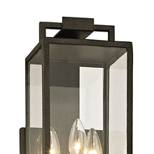 Troy Lighting Beckham 3-Light Wall Sconce | Forged Iron Finish | Made of Hand-Worked Iron | Wet-Rated for Outdoor Use | 6" W x 21.5" H Profile | B6382-FOR