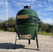 Artificial Outdoor BBQ Grill, Smoked Ceramic Roaster & Pizza Oven for Villa Garden(Green)
