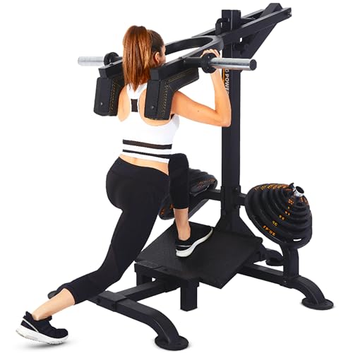 Powertec Fitness Levergym Calf Raise and Squat Machine Black
