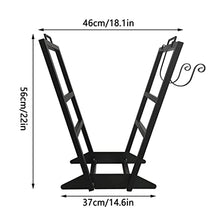 Tiuheyo Indoor and Outdoor Firewood Storage Rack Sturdy Iron Wood Stacking Rack with Firewood Support Frame, Wood Stacking Rack Storage Rack