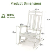 ONMYJFD 2 Piece Patio Rocker Rocker High Back