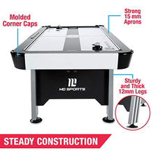 MD Sports Arcade Air Hockey Table White/Black/Gray