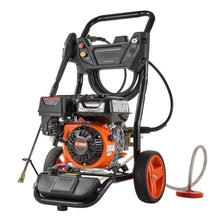 Heavy-Duty Gas Power Washer with 5 Nozzles and Foam Bottle for Car Fence and Driveway Washing, Pressure Washing Machine with Full Copper Pump and Heat-Fighting Seal for Long-Lasting Use