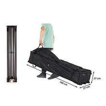 TOOLPORT 10x15 ft PES 750 Pop Up Canopy Tent, Steel, Black