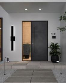Kuzco Lighting Vesta - 31W LED Wall Mount-28 Inches Tall and 3 Inches Wide-Black Finish