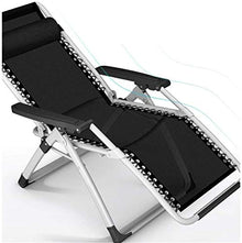 Lightweight Zero Gravity Patio Chairs Reclining Garden Outdoors Sun Lounger Folding Office Recliner with Cushions (Color : Without Cushions) (Color : with Cushions) (Without Cushions)