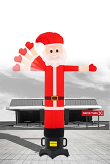 LookOurWay Air Wavers Inflatable Tube Man Set - 6ft Santa Air Waver with Air Dancer Blower - Inflatable Advertising Tube Guy with Flapping Waving Arm - Christmas and Holidays - Outdoor Business Sign
