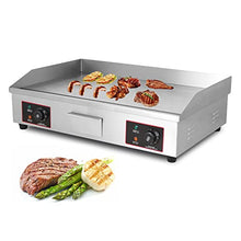 Commercial Electric Griddles, Flat Top Griddle Grill Station, Nonstick Electric Griddle Countertop Hot Plate Commercial Bbq Grill, for Camping, Outdoor, Tailgating, Kitchen, Home, Barbecue,820