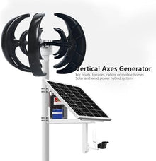 WANGYYDS Wind Turbine Generator, Vertical Axis Wind Turbine, New 1000W 12V 24V Vertical Wind Turbine Magnetic Levitation Upright Wind Generator for Home Ship,24V-Black