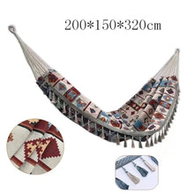 AFPSDLFJDLS Indoor and Outdoor Balconies, Swings, Vintage Canvas Hammocks, Two Person Leisure