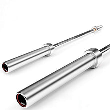 ZHLL 6-Foot /33LB Colored Olympic Bar for Weightlifting and Squatting Six-Foot Eight-Axis Silver