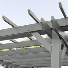 highwood Made in the USA Bodhi 10’ x 10’ Pergola with 5’ Lehigh Porch Swing, Coastal Teak