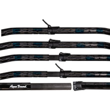 AQUA BOUND Aerial Minor Fiberglass Kayak Paddle 4-Piece Versa-Lok Blue 191-196 cm