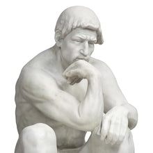 Design Toscano KY1335 Rodin's Thinker Man Statue, Estate, 25 Inch, Polyresin, Antique Stone