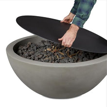 BBQGUYS Signature 34-Inch Round Aluminum Fire Bowl Lid - Fits 38-Inch Eldora Fire Bowls - Black - 136-BK