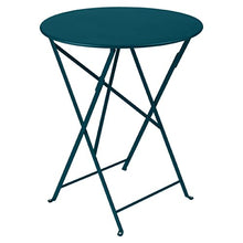 Fermob Bistro 24" Round Table - Acapulco Blue