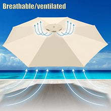 FKTHYO Parasols 6 Ribs/8 Ribs Parasol Sun Umbrella Replacement Cloth, 2.7M/300cm Garden Parasol Canopy Cover for Patio Sun Umbrella, Anti-Ultraviolet, Waterproof Parasols,Red-2.7m/8.8ft (8ribs)