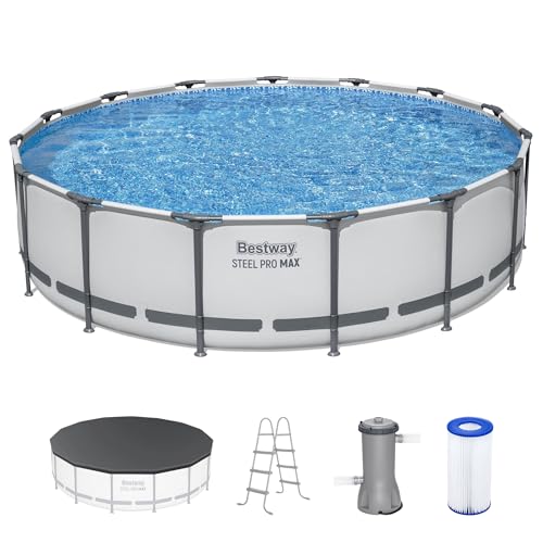 Bestway Steel Pro MAX 15' x 42" Above Ground Swimming Pool Set with Pump