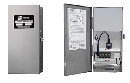 Vista Professional Outdoor Lighting ES-150 ES Series Energy Smart Transformer, 150 watts, Dual Voltage taps (12 and 15 Volts)