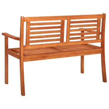 zuentd Solid Eucalyptus Wood Bench 47.2 Inch with Cushion