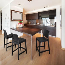 Compamia Siesta Maya Resin 25.6" Counter Stool in Black (Set of 2)