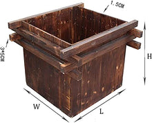 ZOCWJK Raised Garden Bed Planting Box with Plant Stand Storage Rack Square Flower Pot Planter Beds for Vegetables Planting Container Gardening Solution,Natural70x60x70cm