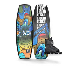 Liquid Force 2024 Fury 125cm Wakeboard with Rant Wakeboard Bindings Package Multi