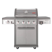 Coleman Revolution 4-Burner Gas Grill with Side Burner, Convertible Propane to Natural Gas, 50,000 + 13,000 BTU, 650 sq in, Outdoor BBQ Grill