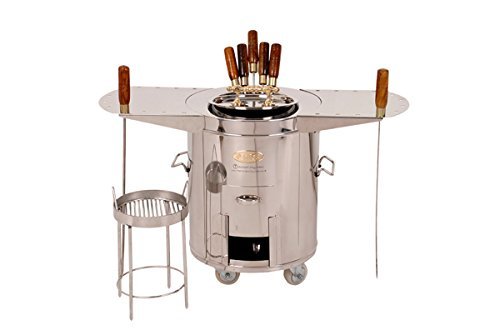 Puri Tandoor Oven - SS1 Ultima - Charcoal & Gas - Tandoor - Vertical Fat-Free Cooking, Authentic Chargrilled Flavor