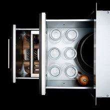 SPIRE Vertical Built-in Triple Drawers, Stainless Steel, Universal Mount