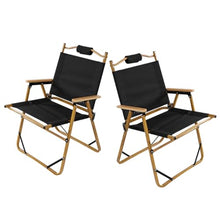 POLGDW Set of 2 Patio Folding Chairs, Outdoor Sling Chairs with Armrests and Steel Frame, Patio Dining Chairs with Breathable Fabric for Garden, Backyard Poolside Indoors (Color : /Black, Size : B