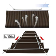 Retractable Wave Shade Sail for Outdoor Garden, Patio & Backyard -