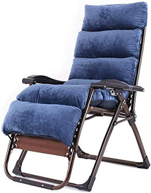 Lightweight Sun Loungers Lounge Chairs Sun Lounger/Zero Gravity Patio Lounger ChairOversized Outdoor Folding Deck Chair Reclining Garden Chair Home Lounge Chair (Color : Red) (Blue)