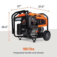 Generac 8,250 Starting Watt Dual Fuel Portable Gas Generator Electric Start
