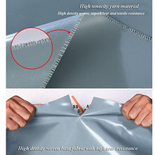 Heavy Duty Waterproof Tarpaulin, Outdoor Tarp Sheet With Grommets 0.5mm Thick Outdoor Patio Furniture Covers Tear Resistance For Truck Car Boat Camping Emergency Rain Shelter ( Color : Light grey , Si