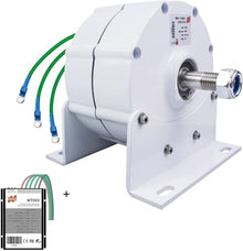 ZHLINGQ Low RPM 600R/Min 3000W 5000W 6000W 8000W 9000W 10000W Small Permanent Magnet Generator Electric Three Phase Ac Alternator Portable Dynamo for DIY Your Own Horizontal Wind Turbine,24V-9000W